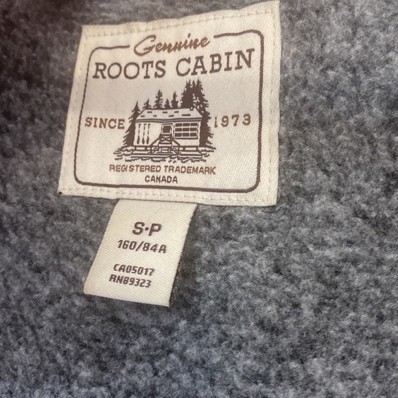Roots Women’s THE Cabin 1973 Zip Up Hoodie in Salt and Pepper size Small - Picture 4 of 12
